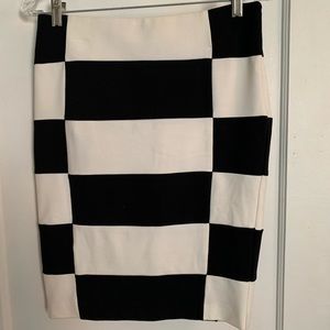 Checkered High Waist Skirt